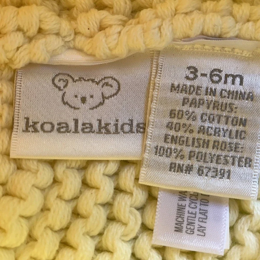 Koala Kids Infant Girl Pom Pom Winter Hat (3-6 Months)